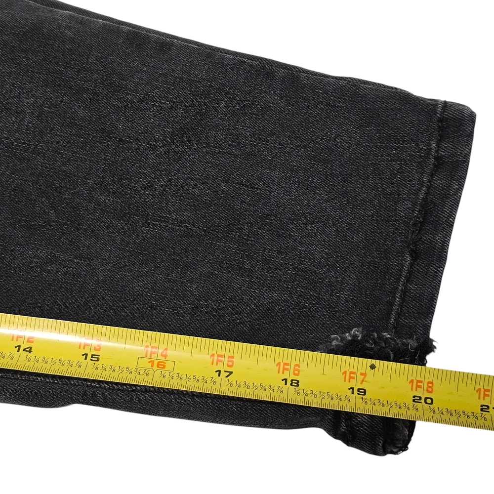 Judy Blue Jeans Emma High Rise Skinny Fit Capris 16W Destroyed Black - Picture 13 of 14